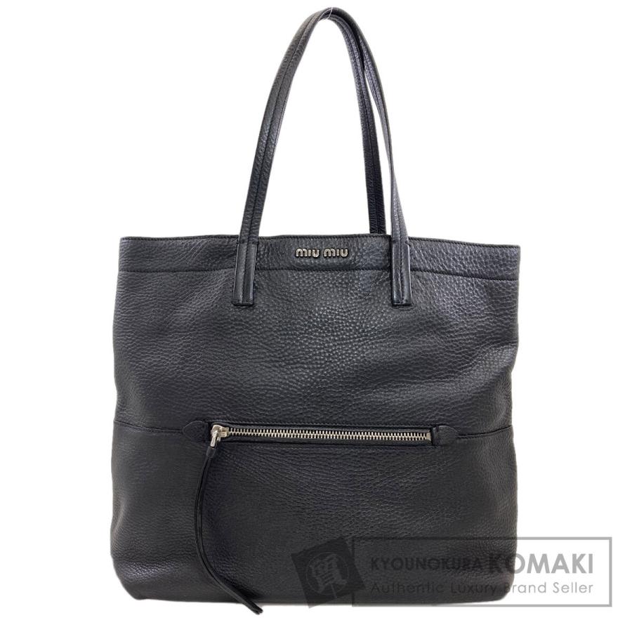 miu miu（ミュウミュウ） ロゴ トートバッグ レザー レディース 中古