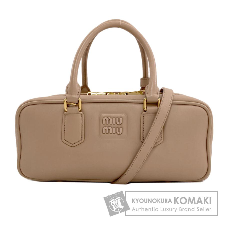 miu miu（ミュウミュウ） アルカディ ラージ 2WAY ハンドバッグ レザー