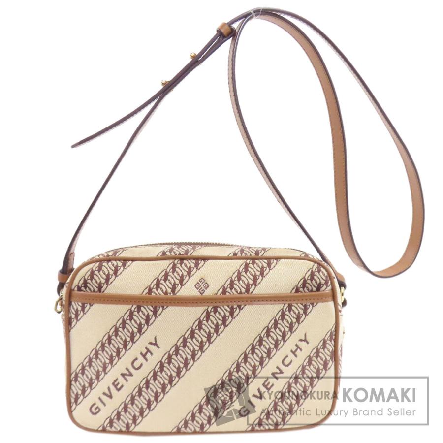 GIVENCHY ジバンシー ロゴ ショルダーバッグ キャンバス レディース