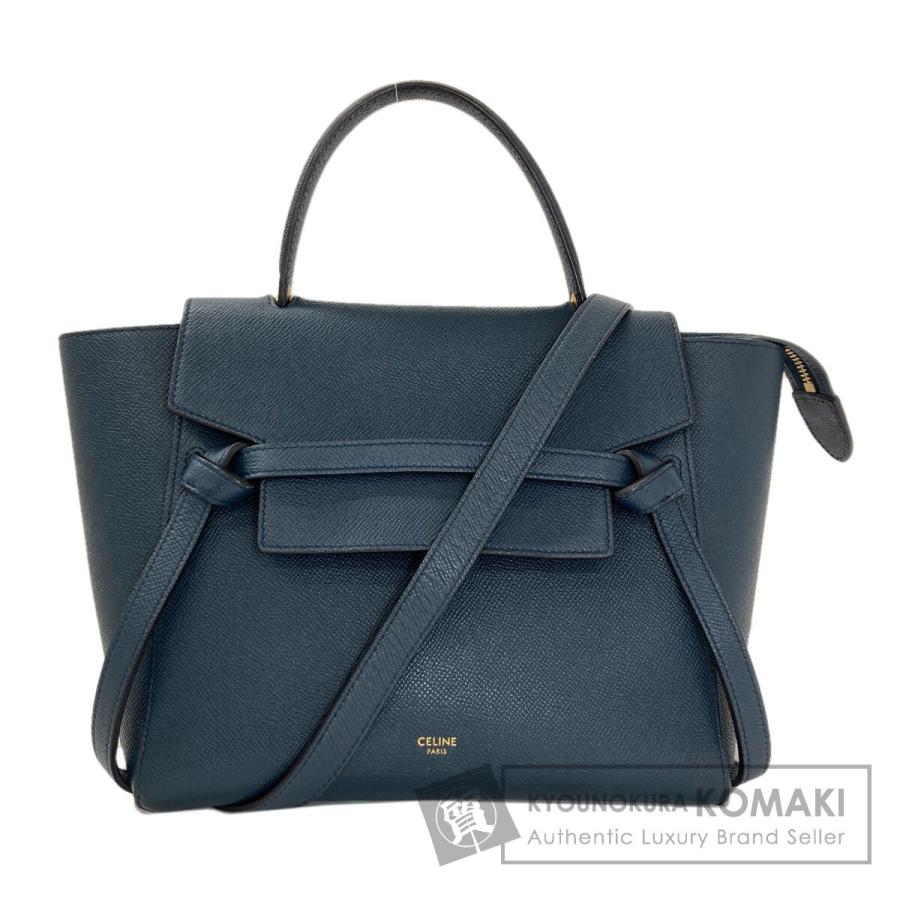 CELINE（セリーヌ） マイクロ ベルトバッグ 2WAY ハンドバッグ カーフ 