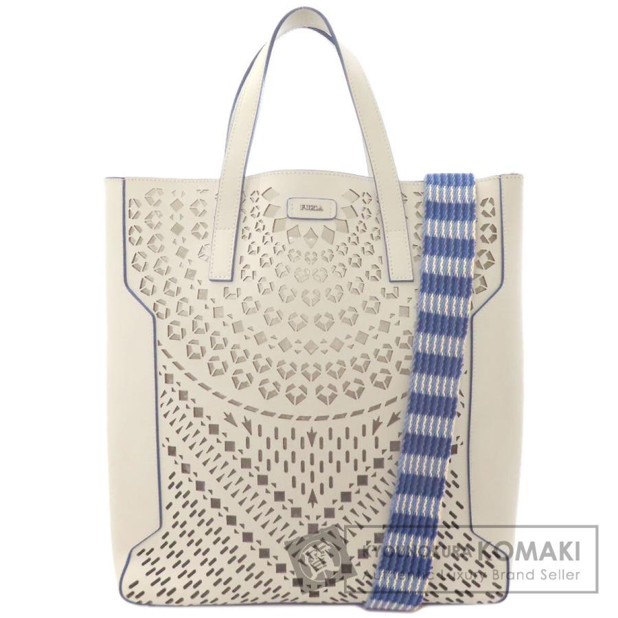 FURLA（フルラ） カットアウトデザイン 2WAY トートバッグ レザー 