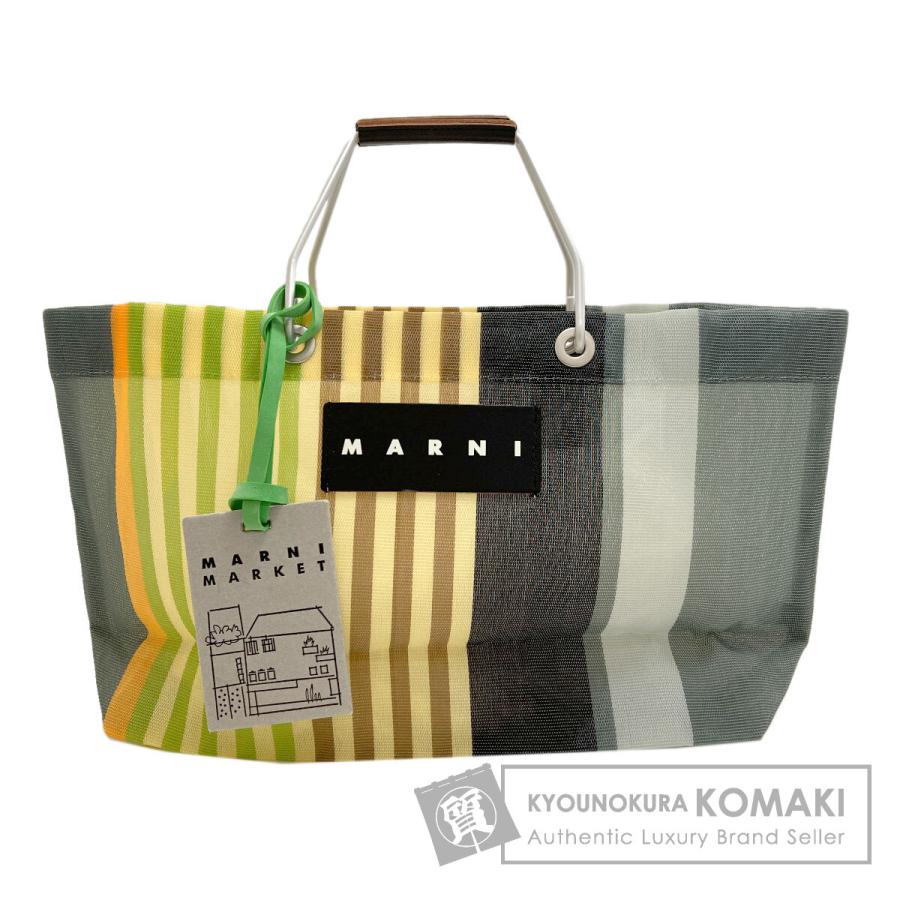 MARNI（マルニ） フラワーカフェ メッシュバッグ ハンドバッグ PVC 