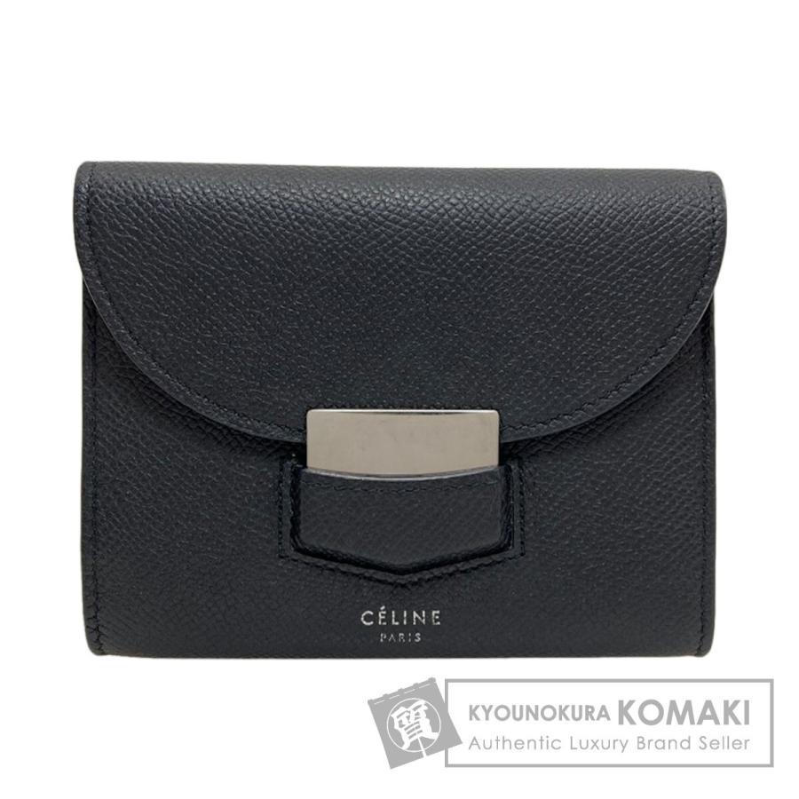 CELINE（セリーヌ） トロッター 二つ折り財布（小銭入れあり） レザー 