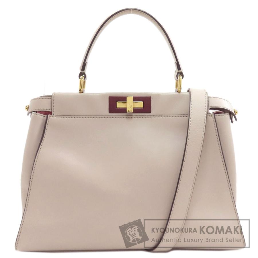 FENDI（フェンディ） ピーカブー 2WAY ハンドバッグ カーフ レディース 