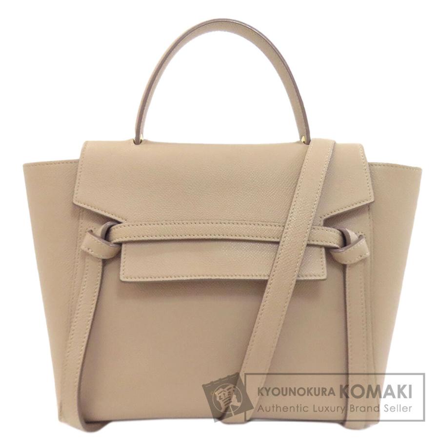 CELINE（セリーヌ） ベルトバッグ マイクロ 2WAY ハンドバッグ カーフ 