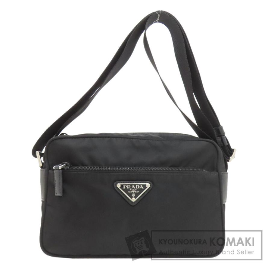 PRADA（プラダ） ロゴ金具 ショルダーバッグ ナイロン素材 レディース 