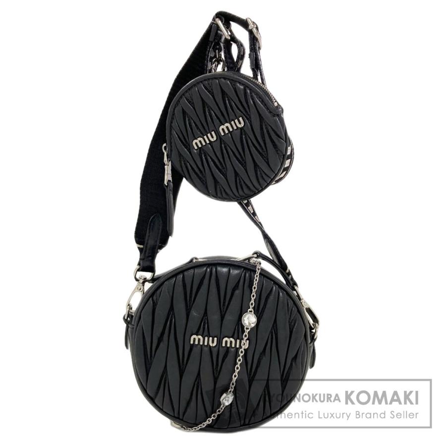 miu miu（ミュウミュウ） マテラッセ 2WAY ショルダーバッグ カーフ