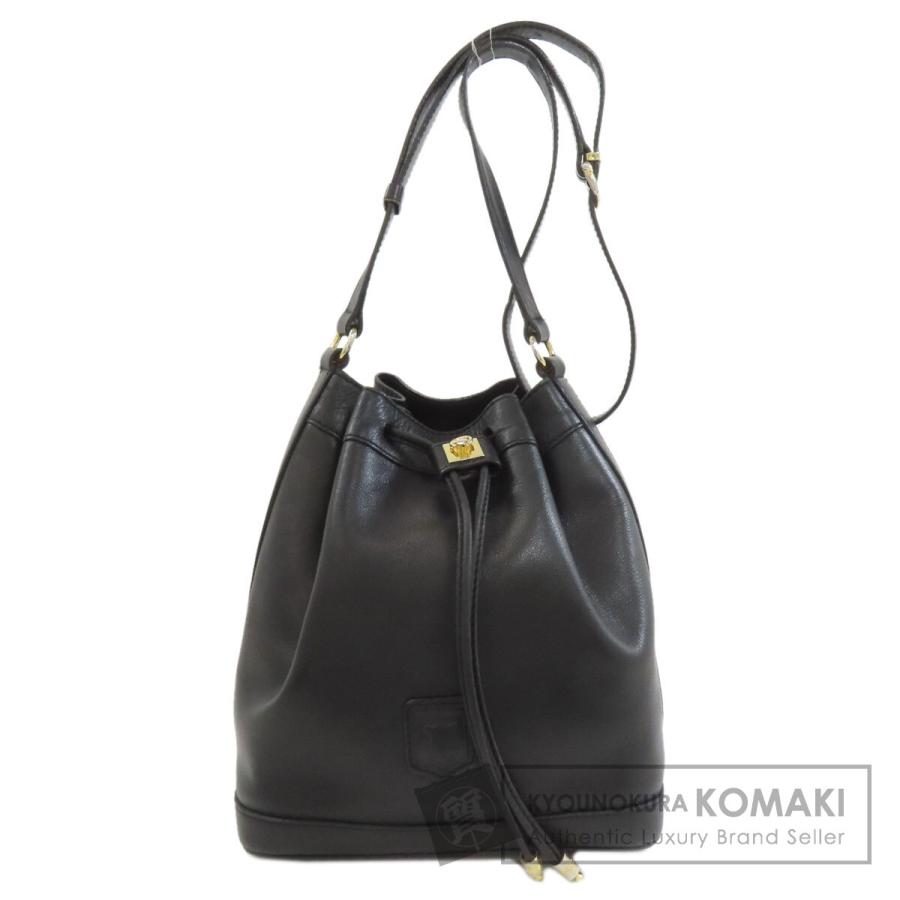 CELINE（セリーヌ） 巾着 ショルダーバッグ レザー レディース 中古 