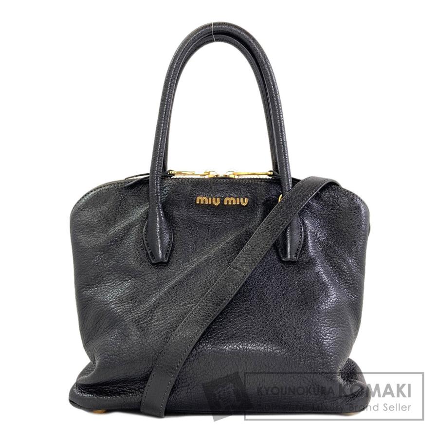 miu miu（ミュウミュウ） 2WAY ハンドバッグ レザー レディース 中古