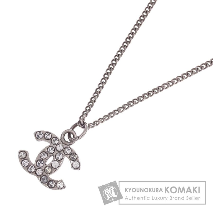 CHANEL（シャネル） ココマーク ラインストーン ネックレス 金属製