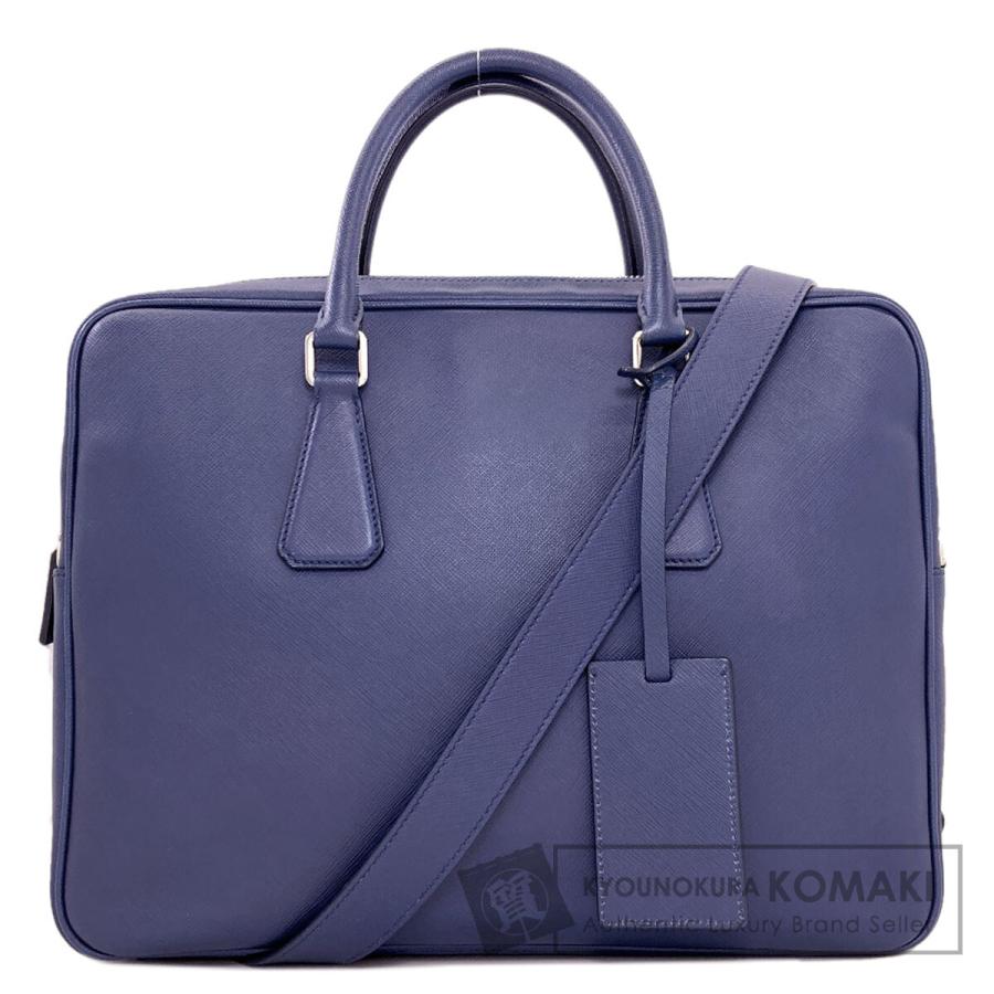 美品 近年モデル プラダ 2way ビジネスバッグ ナイロン サフィアーノレザー PRADA（プラダ） 2WAY ビジネスバッグ サフィアーノ メンズ 中古