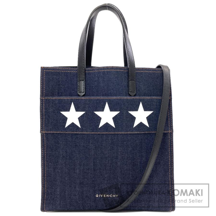 GIVENCHY ジバンシー スターゲート 2WAY ハンドバッグ デニム 