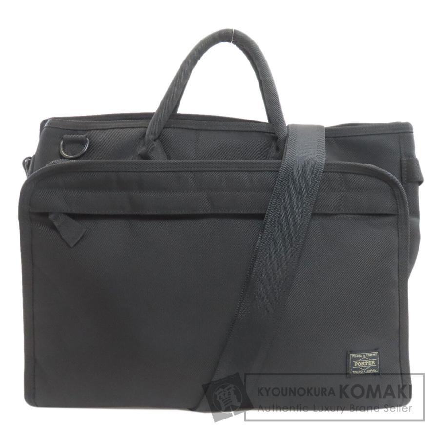 A543【美品】ポーター／タンカー　ブリーフケース　ビジネスバッグ　ナイロン　黒 ナイロン ポーター ビジネス 美品 ポーター ビジネスバッグ ブリーフ