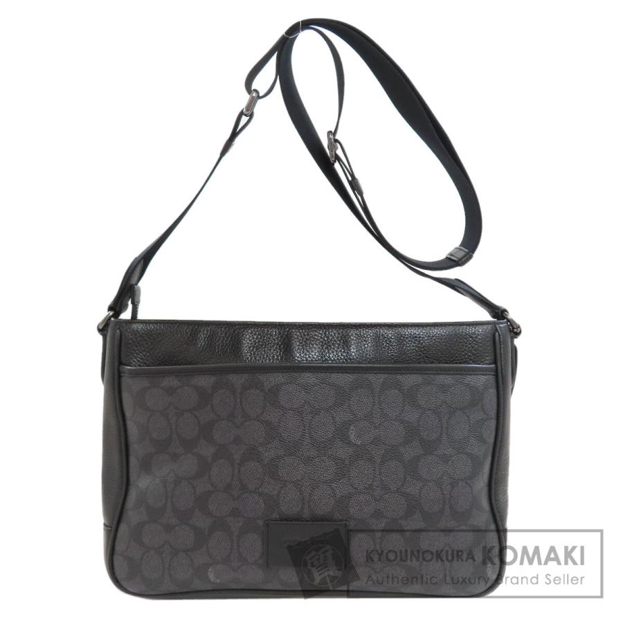 COACH コーチ CY824 ディストリクト クロスボディ シグネチャー ショルダーバッグ PVC メンズ [中古] COACH（コーチ） CY824 ディストリクト クロスボディ シグネチャー