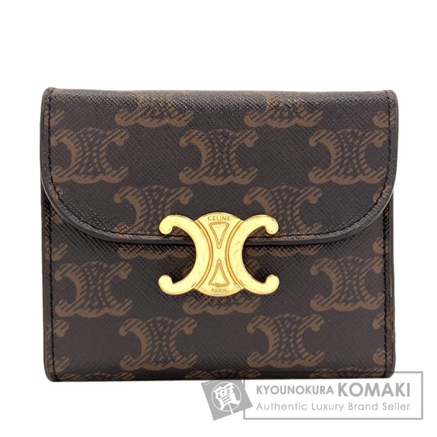 CELINE（セリーヌ） スモール フラップウォレット トリオンフ 三つ折り