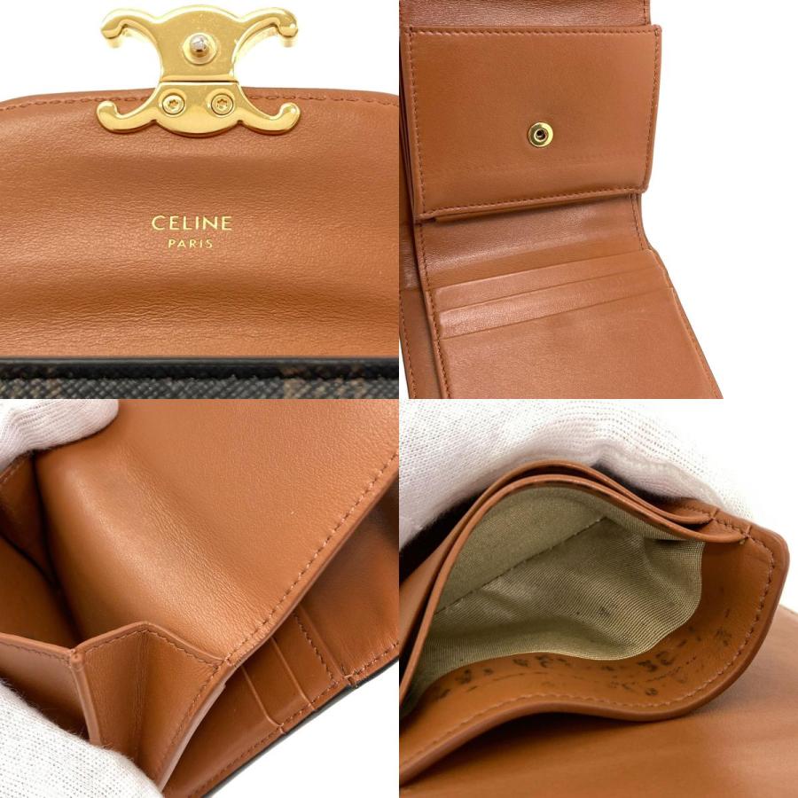 CELINE（セリーヌ） スモール フラップウォレット トリオンフ 三つ折り