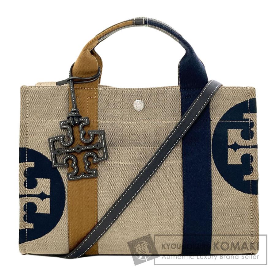 ☆美品☆ TORY BURCH トリーバーチ キャンバス 2WAYハンドバッグ TORY BURCH（トリーバーチ） 2WAY ハンドバッグ キャンバス レディース