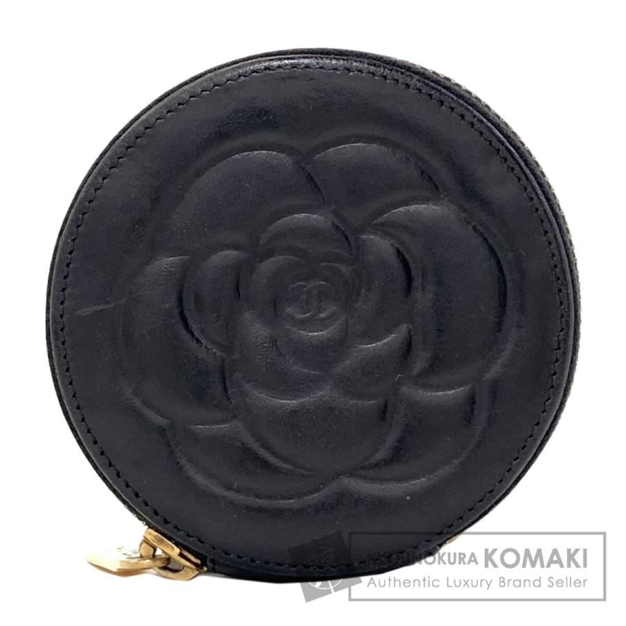 CHANEL（シャネル） カメリア ゴールド金具 コインケース カーフ