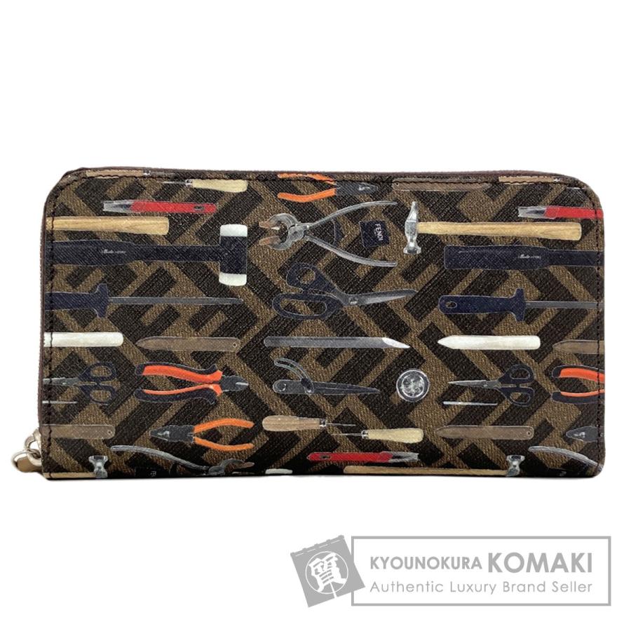 FENDI（フェンディ） ズッカ柄 長財布（小銭入れあり） レザー