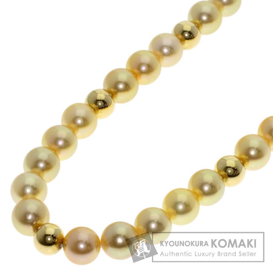 MIKIMOTO（ミキモト） ゴールデンパール 真珠 ネックレス K18イエロー