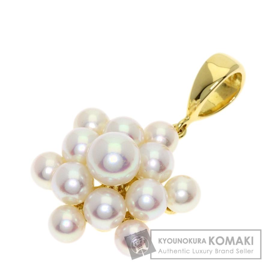MIKIMOTO（ミキモト） パール 真珠 ペンダントトップ K18イエロー 