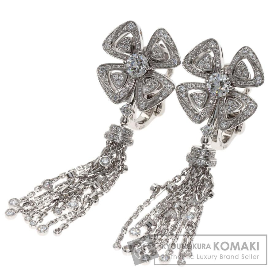 BVLGARI（ブルガリ） フィオレヴァー ダイヤモンド ピアス K18ホワイト