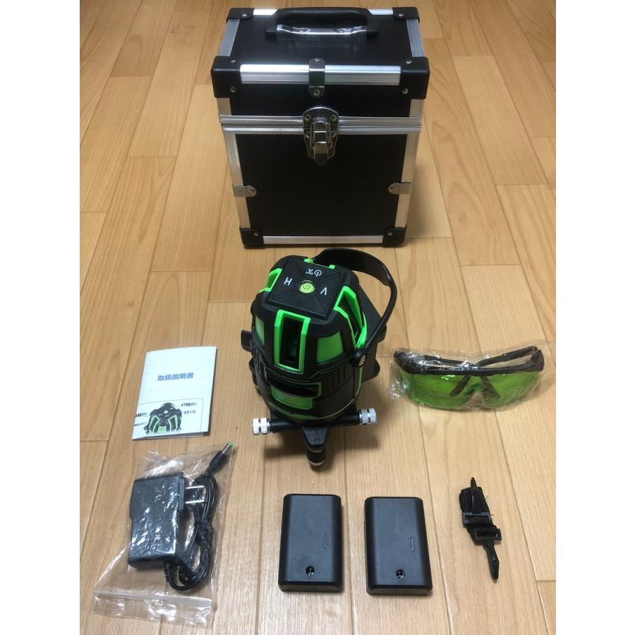 5ライン6点 グリーンレーザー墨出し器/三脚/墨出器/水平器/水準器/墨 
