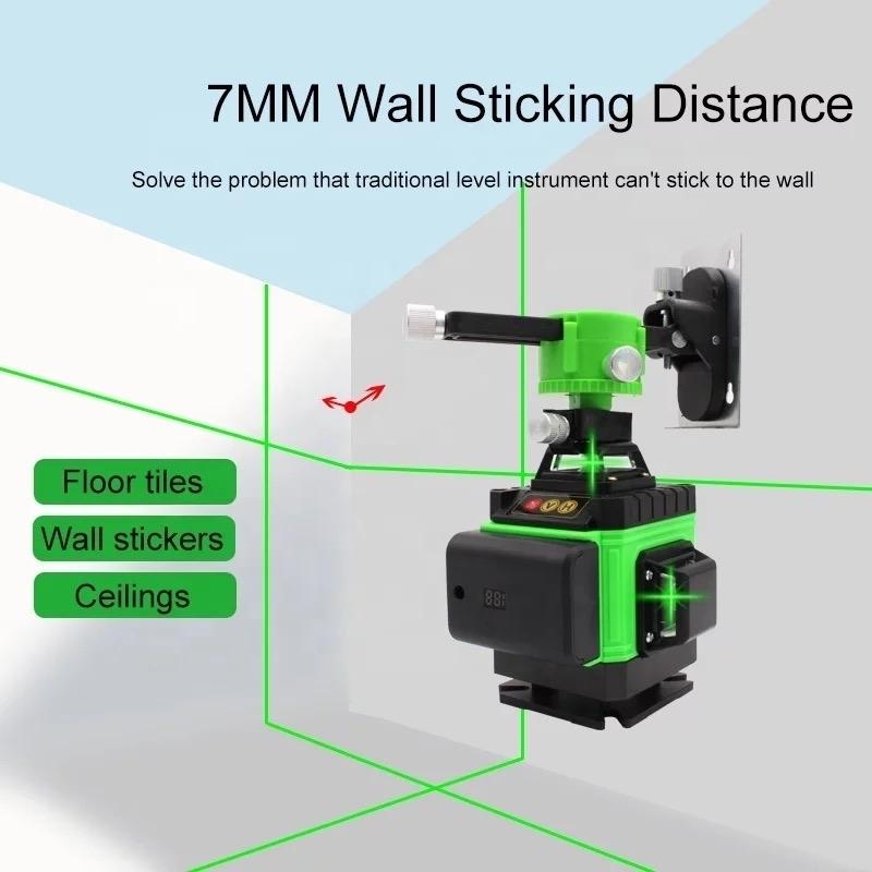 【人気沸騰】 16ライングリーン レーザー墨出し器/測定器/墨出し機/墨出器4D/水平器/墨だし器/水準器/自動補正機能/ 高精度/高輝度