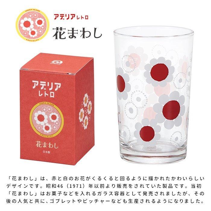 ADERIA アデリア レトロ 中コップ8 昭和レトロ グラス コップ