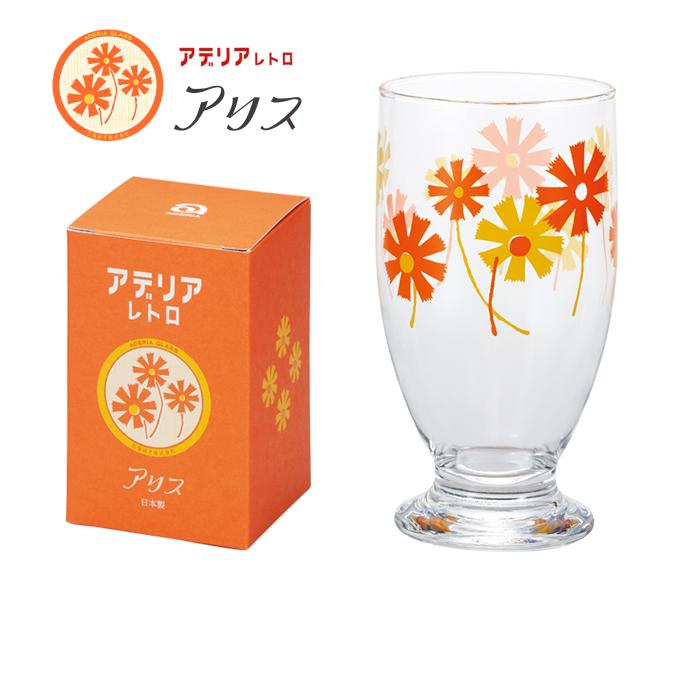 ADERIA アデリア レトロ グラス 台付きグラス 320 昭和レトロ aderia