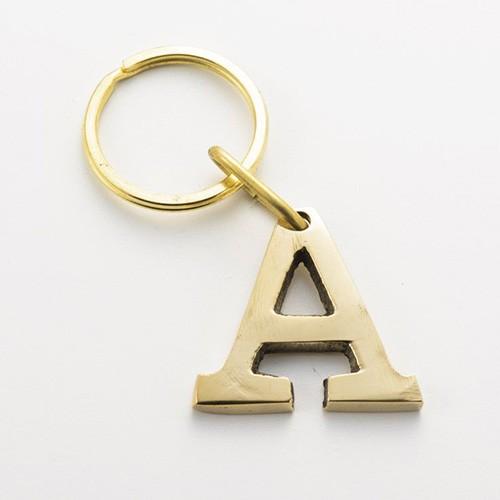 真鍮イニシャルキーリング ブラス キーホルダー BRASS LETTER 真鍮イニシャルキーリング ブラス キーホルダー BRASS LETTER