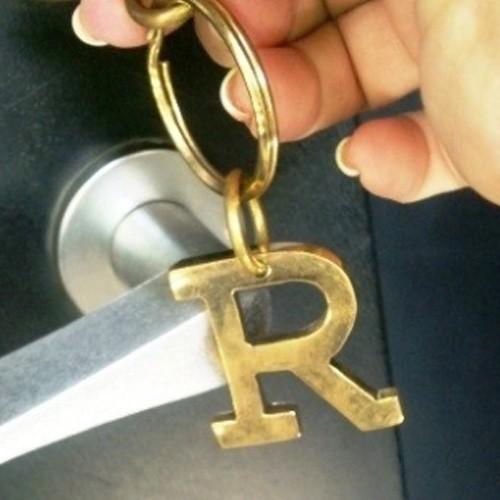 真鍮イニシャルキーリング ブラス キーホルダー BRASS LETTER 真鍮イニシャルキーリング ブラス キーホルダー BRASS LETTER