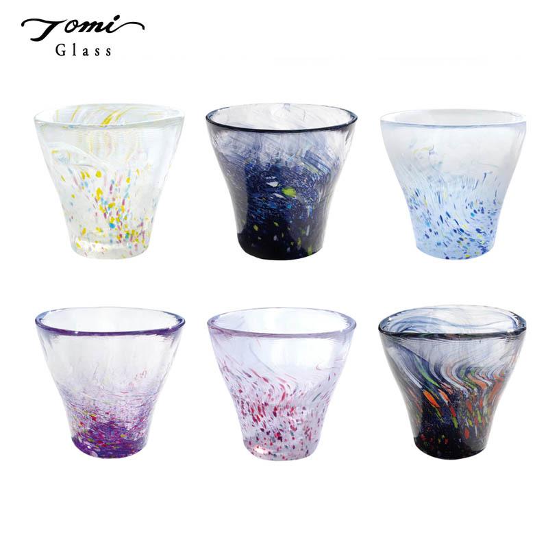 富硝子 江戸硝子 うきよ Tomi Glass 手作り グラス 模様入り 日本製