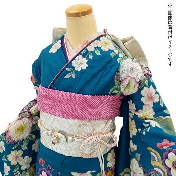 振袖➕長襦袢フルセット　辻が花　正絹　着物　水色　手絞り　豪華　可愛い　p1 幻の花 辻が花染手描き友禅 豪華な絞り振袖 青 〈フルオーダーお仕立て