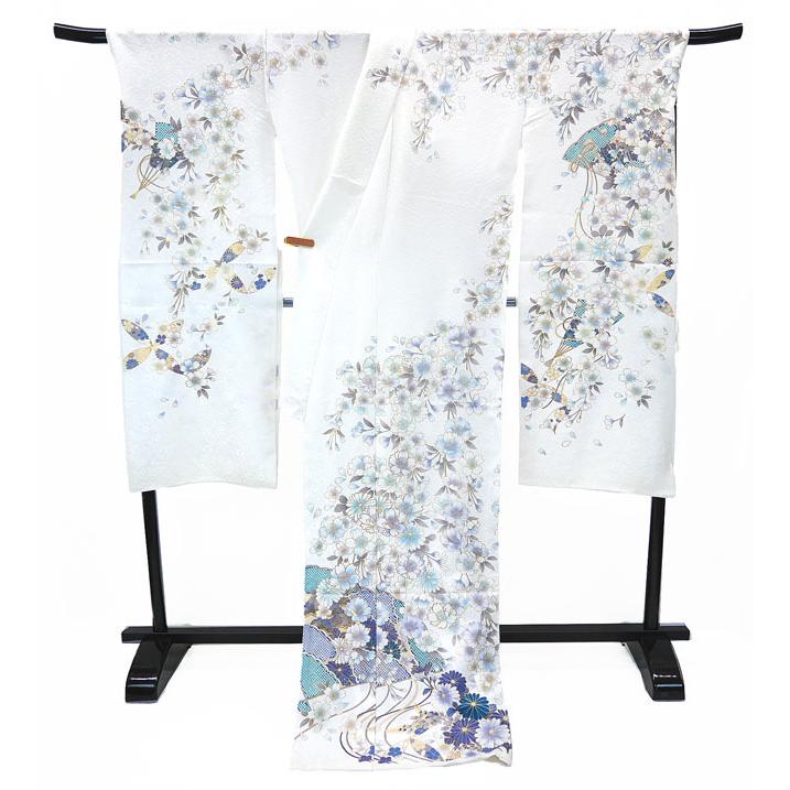 振袖 豪華7点セット 花柄 振袖 レンタル 成人式 21点セット レトロ 成人式セット 花 水色