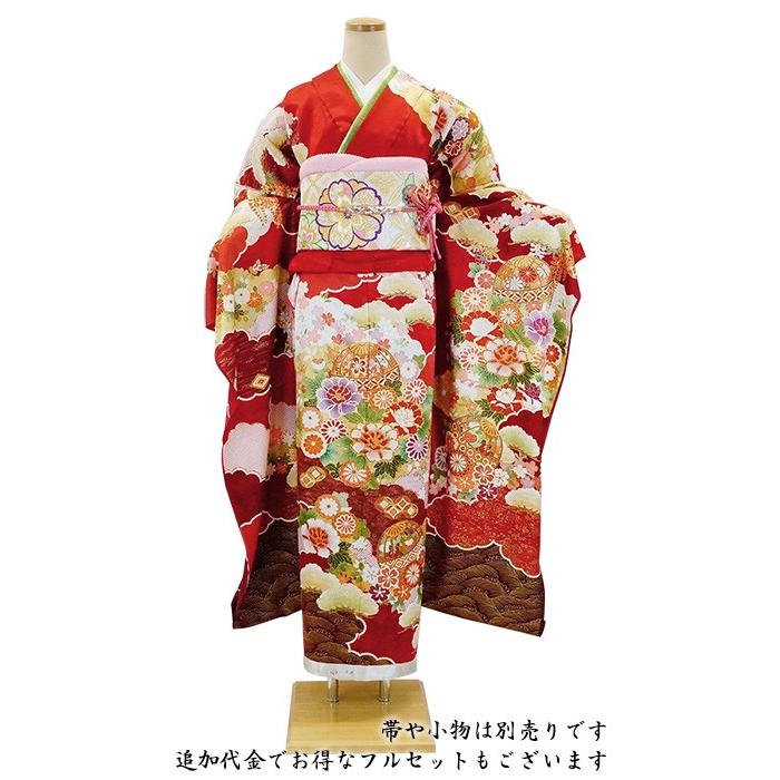 ❀*´様 ＜超特価＞吉澤織物　古典柄　手描友禅振袖(新品未仕立品) 最高級古典柄振袖 吉澤織物/最高級金彩手描友禅 白 貝桶/波模様