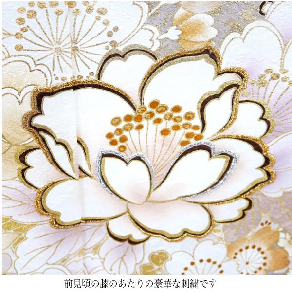 セール】仕立付き 正絹振袖 フルセット32点 金彩 ホワイト 桜 f セール】仕立付き 正絹振袖 フルセット32点 金彩 ホワイト 桜 f