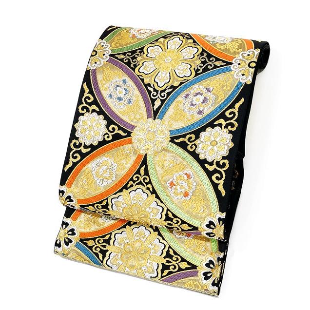 新品 西陣織唐織全通袋帯 【綿芯仕立付】白寿苑