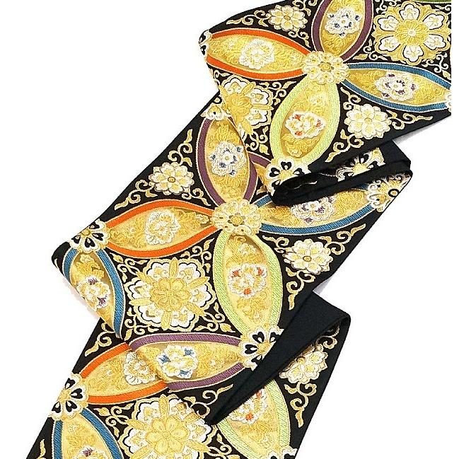 新品 西陣織唐織全通袋帯 【綿芯仕立付】白寿苑