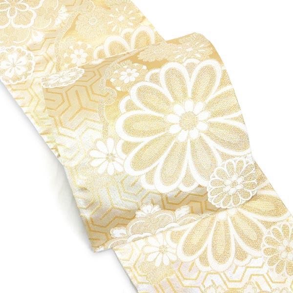 袋帯 西陣織 仕立て付 成人式 振袖 fo-053 金 ゴールド 卒業式 結婚式