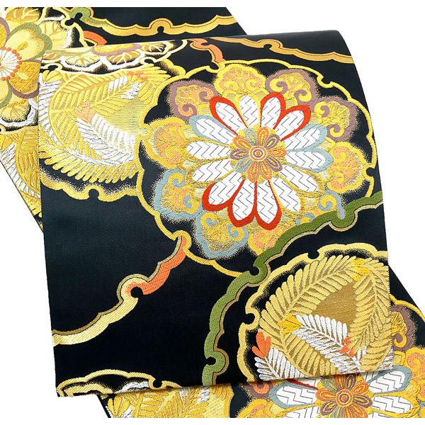 仕立て付き 振袖用 西陣織 袋帯 fo-582 加藤善 雪輪 華文 振袖 帯