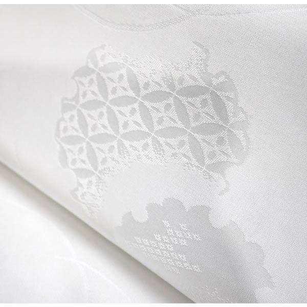 正絹 丹後ちりめん 長襦袢 反物 雪輪 j-245 送料無料 未仕立て 新品 白  