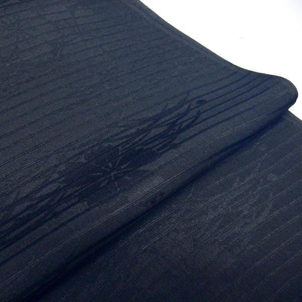 喪服用 正絹 帯締め帯揚げセット（夏用）m-008 メール便対応 黒