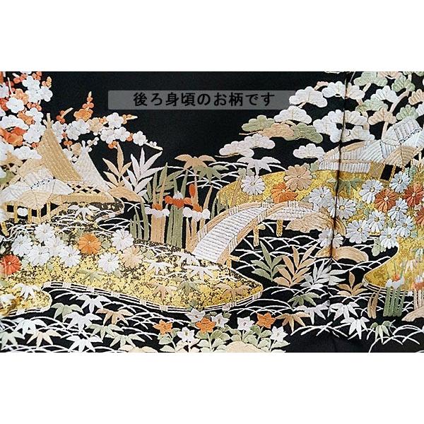 決算セール45%OFF【元値368.000円】手縫い仕立付き 特選品 総手刺繍正絹黒留袖 to-522　茶屋ヶ辻文様 婚礼 結婚式　｜kyouto-usagido｜08