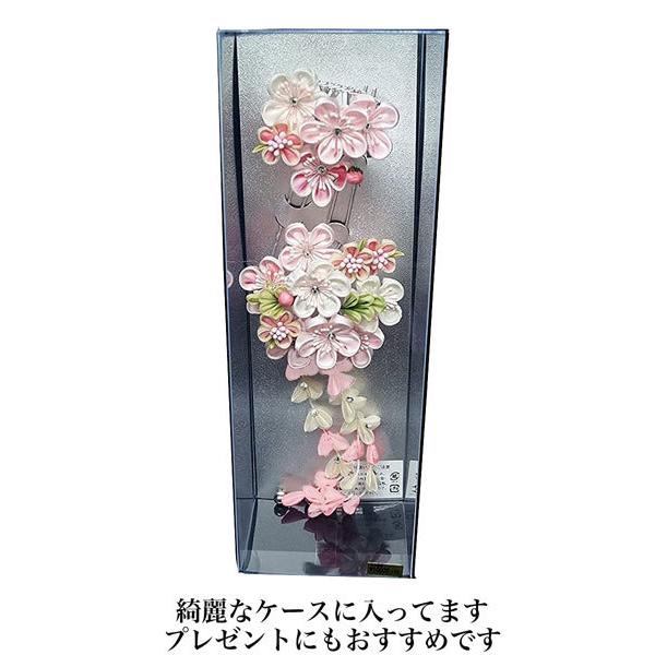 髪飾り2点セット wk-279(226) かんざし つまみ細工 成人式振袖 ピンク