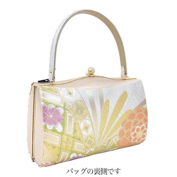 そ✨2007振袖などに✨西陣織 草履バッグ Lサイズ 少々訳あり新品 フリーサイズ 厚底 草履バッグセット 西陣織 zb-007 日本製 金
