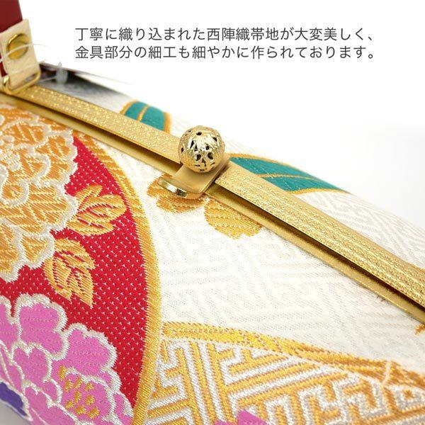 Lサイズ 厚底 草履バッグセット 振袖用 zb-072 日本製 西陣織 帯地