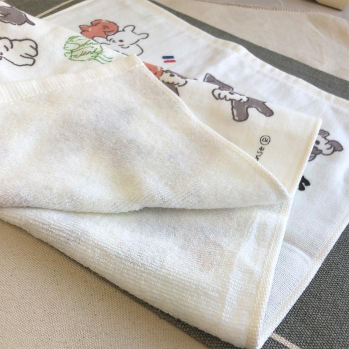 フェイスタオル シュナフレンズ 単品販売 無撚糸 シュナイザー