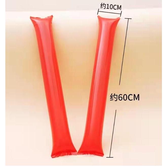 応援棒 応援バルーン スティックバルーン 20個 ストロー付き