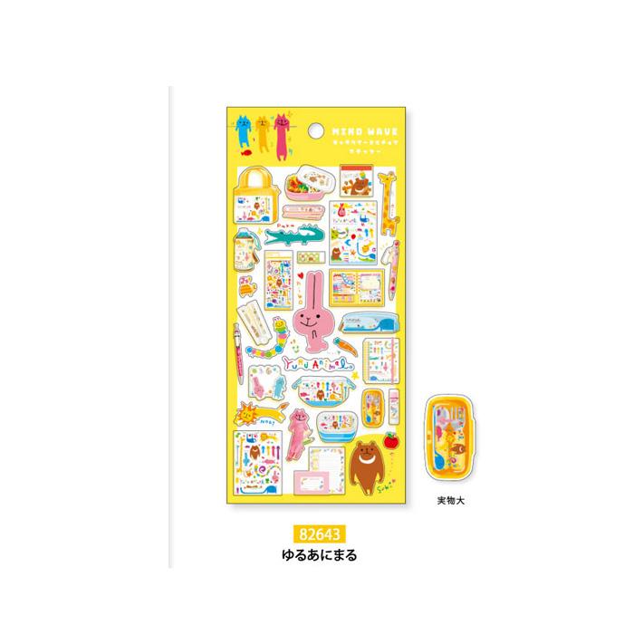 mind wave キャラクターミニチュアステッカー 単品販売 一期一会
